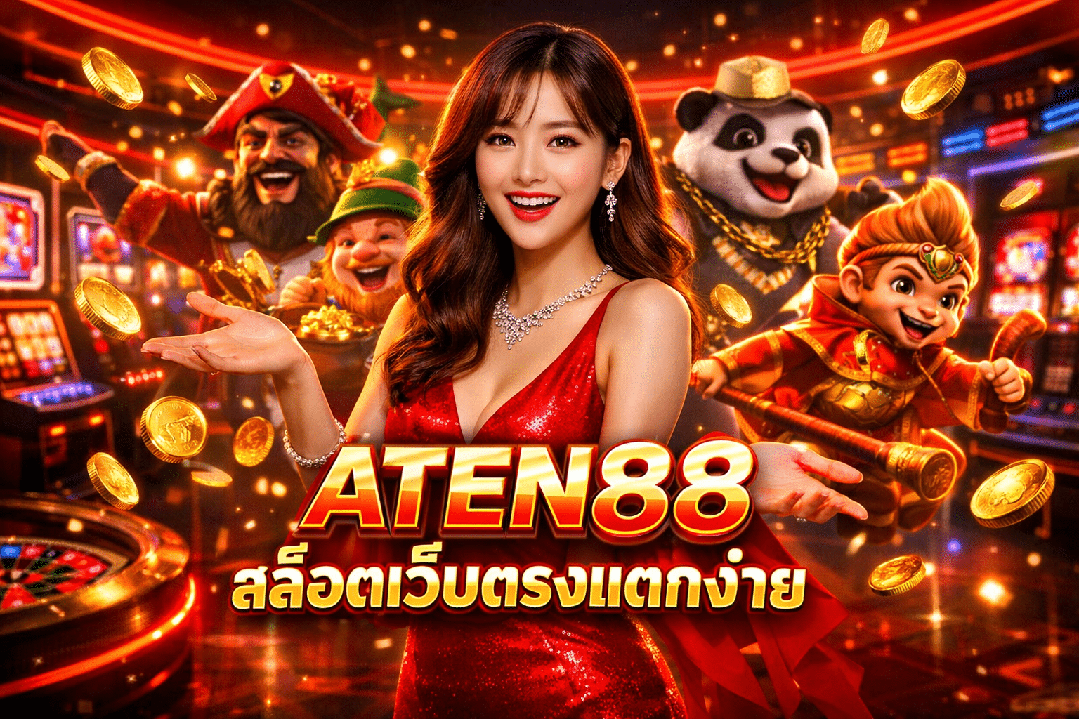 ATEN88 สล็อตเว็บตรงแตกง่าย คาสิโน ฝากถอนเร็ว ทรูวอเลท ครบ